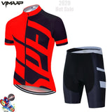 Summer team Cycling Jersey Set Mens Clothing Bike Clothes Cycling Clothing Breathable Short Sleeve suit