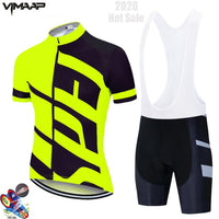 Summer team Cycling Jersey Set Mens Clothing Bike Clothes Cycling Clothing Breathable Short Sleeve suit