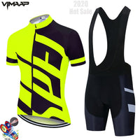 Summer team Cycling Jersey Set Mens Clothing Bike Clothes Cycling Clothing Breathable Short Sleeve suit