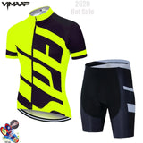 Summer team Cycling Jersey Set Mens Clothing Bike Clothes Cycling Clothing Breathable Short Sleeve suit