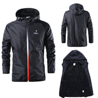 Motorcycle Jacket Men Hooded Riding Raincoat Poncho Waterproof Motorcycle Clothes Rain Jacket Tops Cover Outdoor Rainwear Impermeable Trench Coat