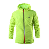 Motorcycle Jacket Men Hooded Riding Raincoat Poncho Waterproof Motorcycle Clothes Rain Jacket Tops Cover Outdoor Rainwear Impermeable Trench Coat