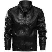 Motorcycle Jacket Mens Leather Jackets Drop shippingHigh Quality Motorcycle Jacket Male Plus faux leather jacket men  spring men clothes