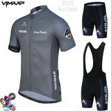 2022 New Summer Cycling Jersey Set Breathable Team Racing Sport Bicycle Jersey Mens Cycling Clothing Short Bike Jersey