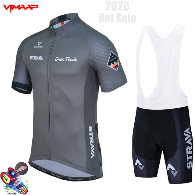 2022 New Summer Cycling Jersey Set Breathable Team Racing Sport Bicycle Jersey Mens Cycling Clothing Short Bike Jersey