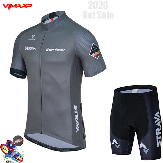 2022 New Summer Cycling Jersey Set Breathable Team Racing Sport Bicycle Jersey Mens Cycling Clothing Short Bike Jersey
