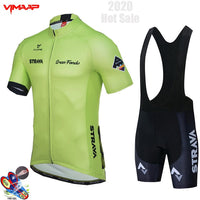 2022 New Summer Cycling Jersey Set Breathable Team Racing Sport Bicycle Jersey Mens Cycling Clothing Short Bike Jersey