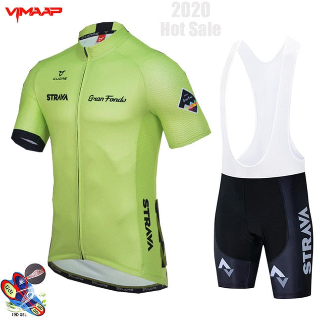 2022 New Summer Cycling Jersey Set Breathable Team Racing Sport Bicycle Jersey Mens Cycling Clothing Short Bike Jersey