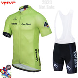 2022 New Summer Cycling Jersey Set Breathable Team Racing Sport Bicycle Jersey Mens Cycling Clothing Short Bike Jersey