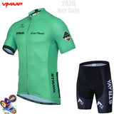2022 New Summer Cycling Jersey Set Breathable Team Racing Sport Bicycle Jersey Mens Cycling Clothing Short Bike Jersey