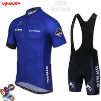 2022 New Summer Cycling Jersey Set Breathable Team Racing Sport Bicycle Jersey Mens Cycling Clothing Short Bike Jersey