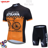New 2022 Men Cycling Jersey Summer Short Sleeve Set Maillot 19D bib shorts Bicycle Clothes Sportwear Shirt Clothing Suit