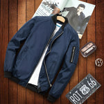 Motorcycle Jacket Large Size Men's Casual Jacket 2021 Spring Thin Bomber Jacket Men Motorcycle Coat Fashion Stand Up Collar Mens Clothes 6XL