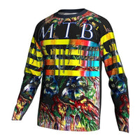 MTB jerseys Motocross Cycling Jersey Bicycle Ghost Long Shirt MTB Bike Downhill Wear Clothing Sleeve Custom Road Mountain Jacket Tight Top