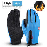Bicycle Accessories BIKING Winter Bike Gloves Running Ski Thicken Warm Touch Screen Bicycle Gloves Windproof Thermal Full Finger Cycling Gloves