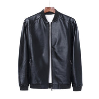 Motorcycle Men's Jackets Black  Jaqueta De Couro Masculina Outwear Male PU Leather Coats Mens