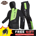 Motorcycle Jacket Waterproof Motorcycle Rain Suit Raincoat+Rain Pants Poncho Motorcycle Rain Jacket Motorbike Scooter Riding Rain Suit