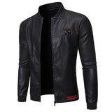 Autumn Winter New Motorcycle Men's Coat Stand Collar Versatile Personality Men Wash Leather Clothes