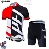 Summer team Cycling Jersey Set Mens Clothing Bike Clothes Cycling Clothing Breathable Short Sleeve suit