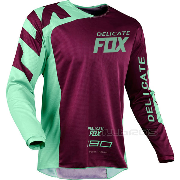 Race Jersey Delicate Fox Motocross ATV Bike Dirt Downhill Offroad MX DH MTB Racing