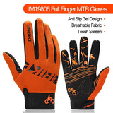 Full Finger Cycling Gloves MTB Bike Bicycle Equipment Riding Outdoor Sports Fitness Touch Screen GEL Padded Accessories
