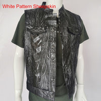 Motorcycle Jacket Motorcycle Biker Leather Vest Men Genuine Leather Sleeveless Jackets 100% REAL Cowhide/Sheepskin Asian Size S-6XL M232