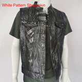 Motorcycle Jacket Motorcycle Biker Leather Vest Men Genuine Leather Sleeveless Jackets 100% REAL Cowhide/Sheepskin Asian Size S-6XL M232