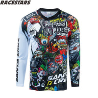 Motocross Jersey MTB Downhill Mountain Jersey Enduro MX Cycling Jersey Mountain Bike DH Maillot Ciclismo Hombre Quick Drying BMX