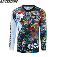 Motocross Jersey MTB Downhill Mountain Jersey Enduro MX Cycling Jersey Mountain Bike DH Maillot Ciclismo Hombre Quick Drying BMX