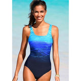 Gradient Color Plus Size Sexy Swimsuit Swimwear Women 2021 New Summer One Piece Suit Swimming Suit For Women Beachwear Swim Suit