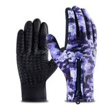 Winter Cycling Gloves Bicycle Warm Touchscreen Full Finger Gloves Waterproof Outdoor Bike Skiing Motorcycle Riding