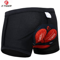 Upgrade Cycling Shorts Mesh Men's Cycling Underwear 5D Gel Pad Shockproof Cycling Underpant MTB Shorts Bike Underwear