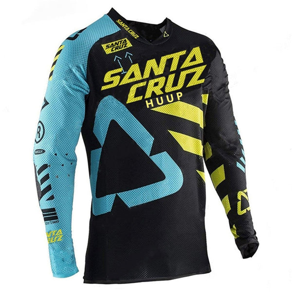 MTB Jerseys 21 Motocross Jerseys Moto Long Mx Motorcycle Summer Mountain Bike Dh Downhill Jersey XC BMX FXR MTB T Shirt ClothesNew Racing Downhill Jersey Mountain Bike Cycling Jersey Crossmax Shirt Ciclismo Clothes SANTA CRUZ MTB Motorcycle jersey Men