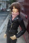 Motorcycle Jacket doll clothes 1/3 1/4 Uncle size cool autumn/winter style motorcycle zipper leather coat coat (two colors) doll accessories