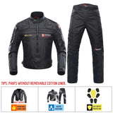Moto Clothing Set Winter Motorcycle Jacket Men Motorcycle Racing Suit Protective Gear Chaqueta Moto Hombre Hip Protector Moto Clothing Set