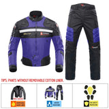 Moto Clothing Set Winter Motorcycle Jacket Men Motorcycle Racing Suit Protective Gear Chaqueta Moto Hombre Hip Protector Moto Clothing Set