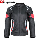 Moto Clothing Set Women Motorcycle Jacket Summer Lady Coat Riding Raincoat Motorbike Safety Suit with Protective Pads and Waterproof Liner