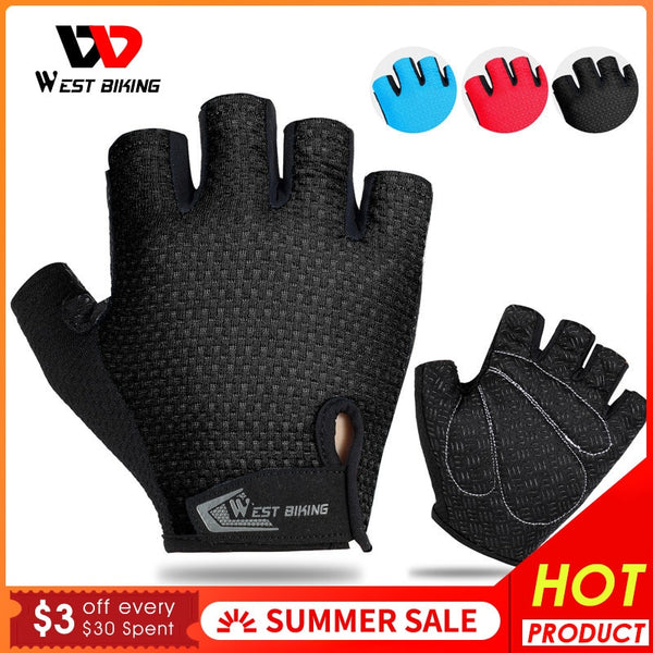 Breathable Half Finger Cycling Gloves Anti Slip Pad Motorcycle MTB Road Bike Gloves Men Women Sports Bicycle Gloves