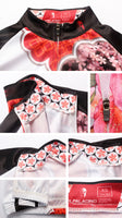 Ilpaladino Peach Blossom Butterfly With Flying Petal Women Cycling Jerseys Long-sleeve summer Spring Sportswear Gear Pro Cycle Clothing Racing Apparel Outdoor Sports Leisure Biking Shirt NO.542 -  Cycling Apparel, Cycling Accessories | BestForCycling.com 
