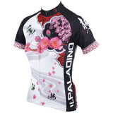 Ilpaladino Scenic Spring Women's Summer Short-Sleeve Cycling Jersey Biking Exercise Bicycling Pro Cycle Clothing Racing Apparel Outdoor Sports Leisure Breathable Sport Butterfly Around Petals Clothes NO.542 -  Cycling Apparel, Cycling Accessories | BestForCycling.com 