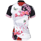 Ilpaladino Scenic Spring Women's Summer Short-Sleeve Cycling Jersey Biking Exercise Bicycling Pro Cycle Clothing Racing Apparel Outdoor Sports Leisure Breathable Sport Butterfly Around Petals Clothes NO.542 -  Cycling Apparel, Cycling Accessories | BestForCycling.com 